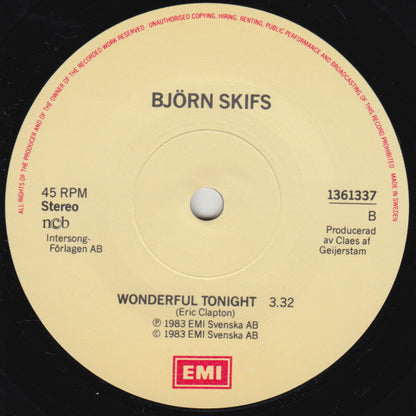 Björn Skifs : Innocent Eyes / Wonderful Tonight (7", Single)