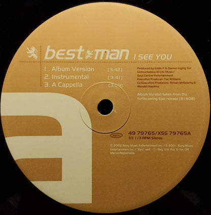 Best Man : I See You (12")