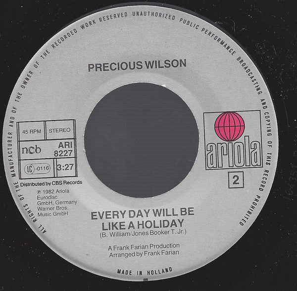 Precious Wilson : I Don't Know (7")