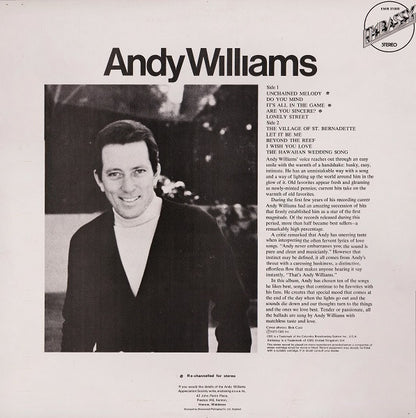 Andy Williams : Andy Williams (LP, Comp, RE)