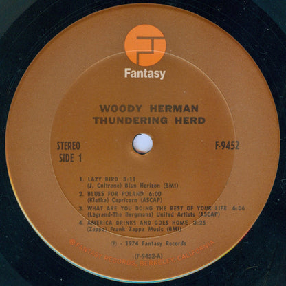 Woody Herman : Thundering Herd (LP, Album, Ter)