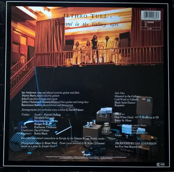 Jethro Tull : Minstrel In The Gallery (LP, Album, RE)