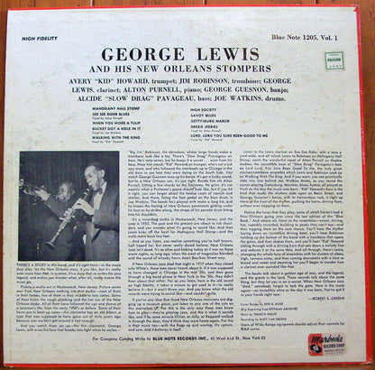 George Lewis And His New Orleans Stompers : George Lewis And His New Orleans Stompers (Volume 1) (LP, Album, Mono, RE)