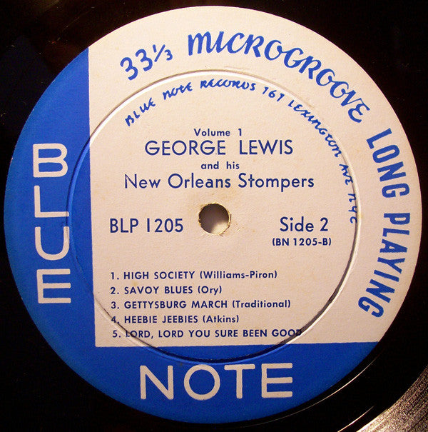 George Lewis And His New Orleans Stompers : George Lewis And His New Orleans Stompers (Volume 1) (LP, Album, Mono, RE)