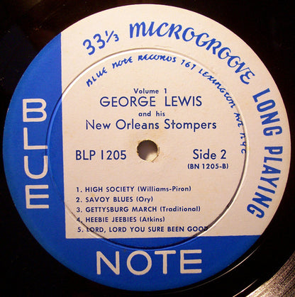 George Lewis And His New Orleans Stompers : George Lewis And His New Orleans Stompers (Volume 1) (LP, Album, Mono, RE)