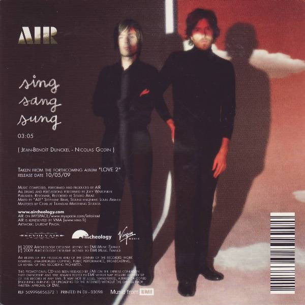 AIR : Sing Sang Sung (CD, Single, Promo)