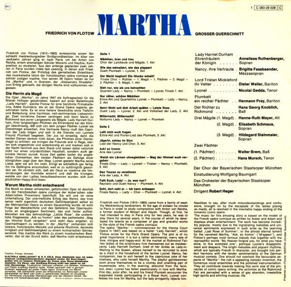 Friedrich von Flotow : Martha (Grosser Querschnitt) (LP)