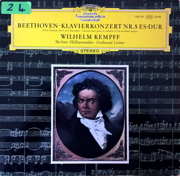 Ludwig van Beethoven - Wilhelm Kempff, Berliner Philharmoniker, Ferdinand Leitner : Klavierkonzert Nr. 5 Es-Dur Op. 73 (LP)