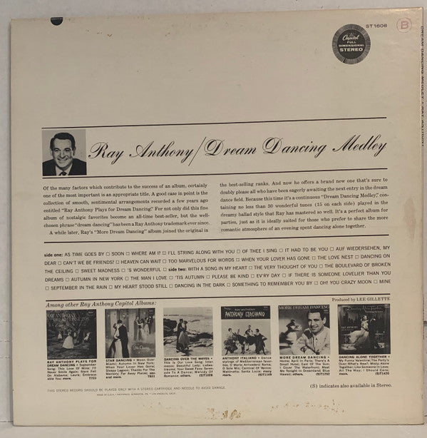 Ray Anthony : Dream Dancing Medley (LP, Scr)