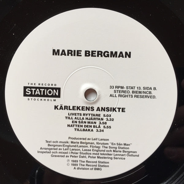 Marie Bergman : Kärlekens Ansikte (LP, Album)