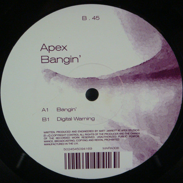 Apex : Bangin' (12")