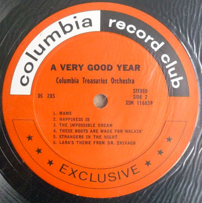 The Columbia Musical Treasuries Orchestra And Chorus : A Very Good Year (LP, Album)