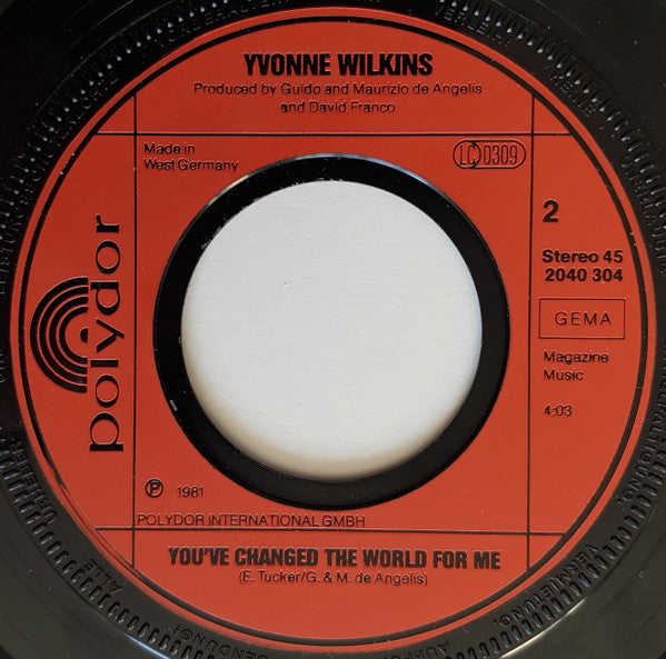 Yvonne Wilkins : The Melody Plays (7", Single)