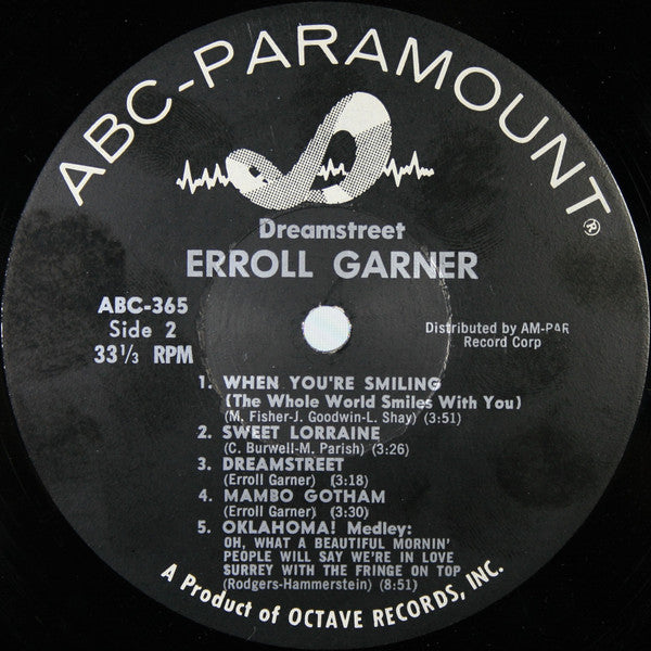 Erroll Garner : Dreamstreet (LP, Album, Mono)