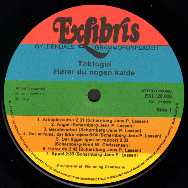 Toktogul : Hører Du Nogen Kalde (Digte Af Carl Scharnberg) (LP, Album)