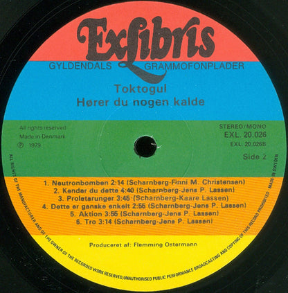 Toktogul : Hører Du Nogen Kalde (Digte Af Carl Scharnberg) (LP, Album)