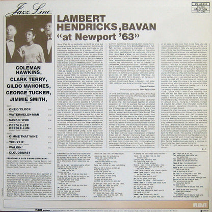 Lambert, Hendricks & Bavan : At Newport '63 (LP, Album, RE)