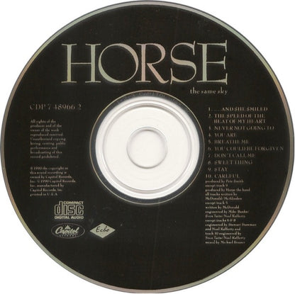 Horse (3) : The Same Sky (CD, Album)