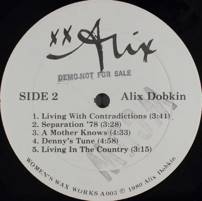 Alix Dobkin : XX Alix (LP, Album)