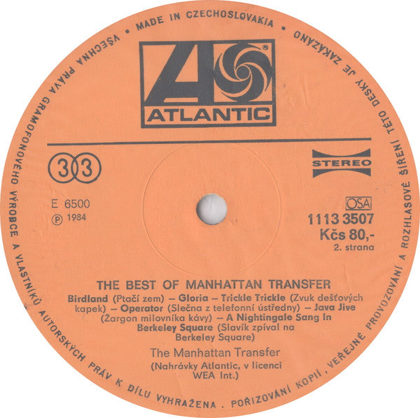 The Manhattan Transfer : The Best Of The Manhattan Transfer (LP, Comp)