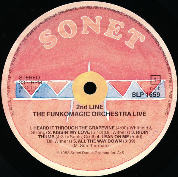 2'nd Line : The Funkomagic Orchestra - Live (LP, Album)