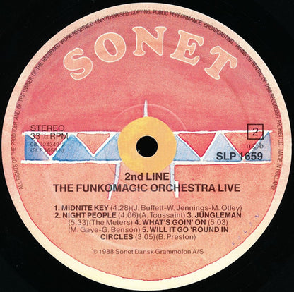 2'nd Line : The Funkomagic Orchestra - Live (LP, Album)