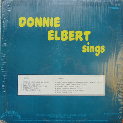 Donnie Elbert : Sings (LP, Comp)