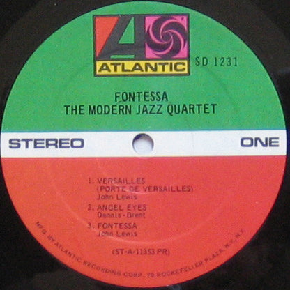 The Modern Jazz Quartet : Fontessa (LP, Album, RP)