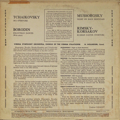 Pyotr Ilyich Tchaikovsky, Alexander Borodin, Modest Mussorgsky, Nikolai Rimsky-Korsakov, Heinrich Hollreiser, Wiener Symphoniker - Wiener Staatsopernchor : Tchaikovsky ∙ Borodine ∙ Moussorgsky ∙ Rimsky-Korsakov (LP)