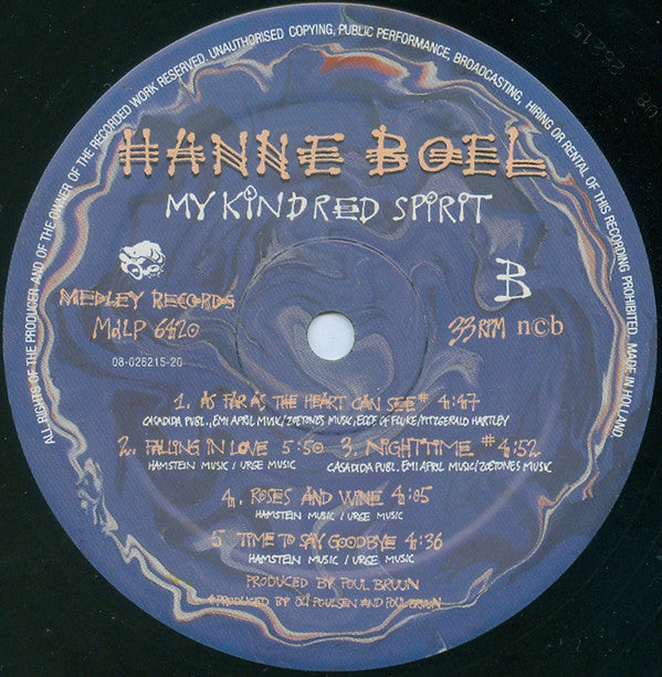 Hanne Boel : My Kindred Spirit (LP, Album)