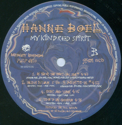 Hanne Boel : My Kindred Spirit (LP, Album)