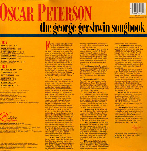 Oscar Peterson : The George Gershwin Songbook (LP, RE)