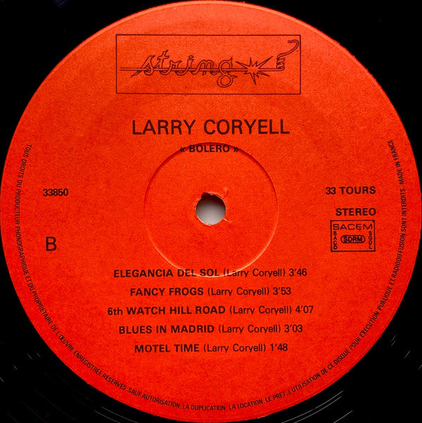 Larry Coryell : Boléro (LP, Album)