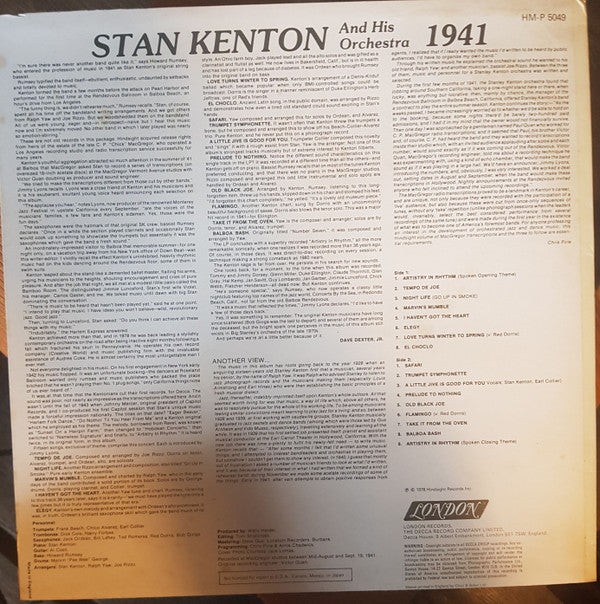 Stan Kenton And His Orchestra : 1941 Vol 1 (LP, Album)