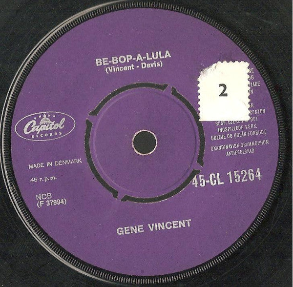 Gene Vincent : Be-Bop-A-Lula (7", Single)