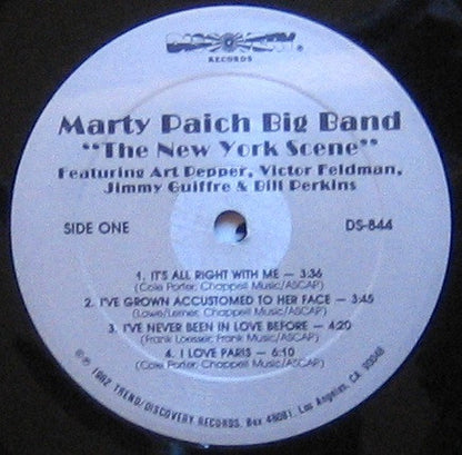 Marty Paich Big Band : The New York Scene (LP, Album, RE)