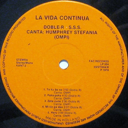 Doble R : Salsa La Vida Continúa (LP)