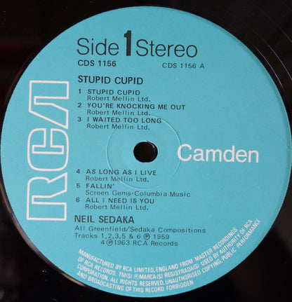 Neil Sedaka : Stupid Cupid (LP, RE)