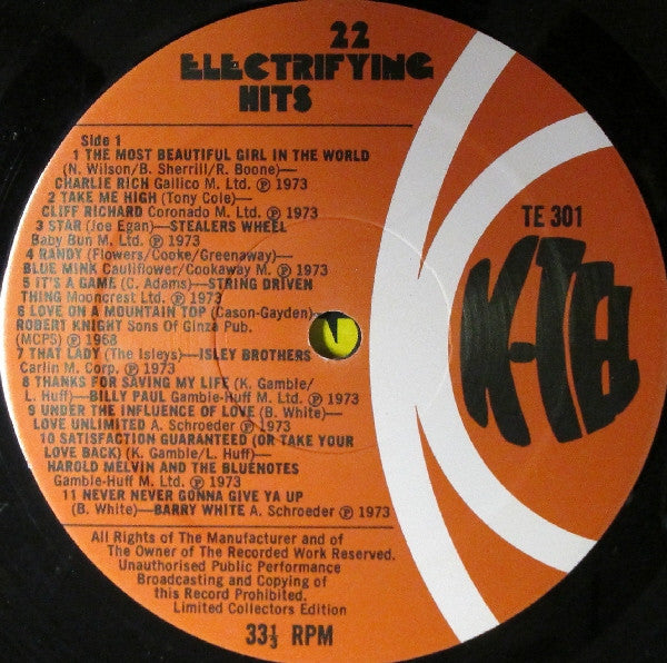 Various : 22 Electrifying Hits (LP, Comp, Ltd)