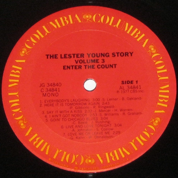 Lester Young : The Lester Young Story / Volume 3 Enter The Count (2xLP, Comp, Mono, Gat)