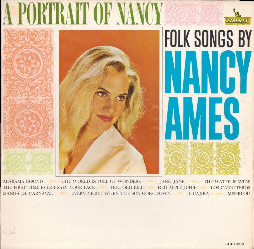 Nancy Ames : A Portrait Of Nancy (LP, Album, Mono)