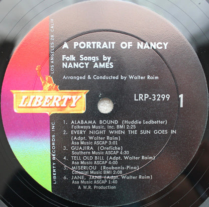 Nancy Ames : A Portrait Of Nancy (LP, Album, Mono)