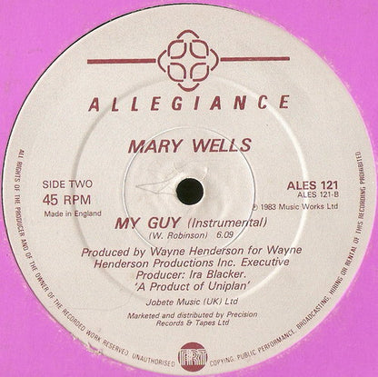 Mary Wells : My Guy (12")