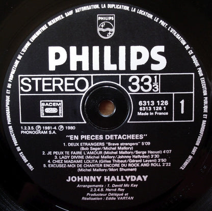 Johnny Hallyday : En Pièces Détachées (LP, Album)