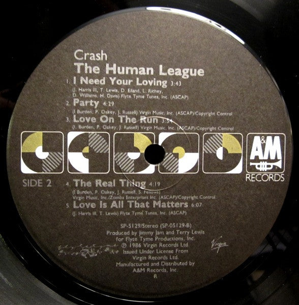 The Human League : Crash (LP, Album, R -)