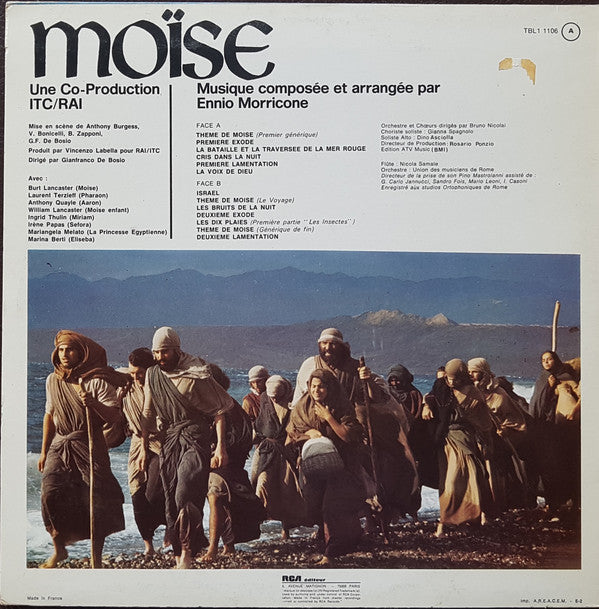 Ennio Morricone : Moïse (Musique Originale Du Feuilleton T.V.) (LP, RE)