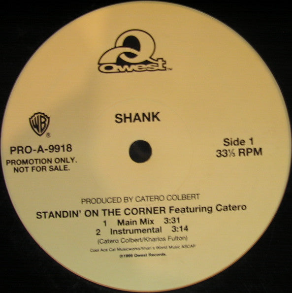 Shank (4) : Standin' On The Corner (12", Promo)