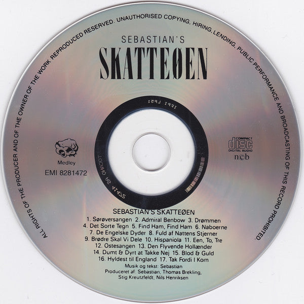 Sebastian (5) : Sebastian's Skatteøen (CD, Album)