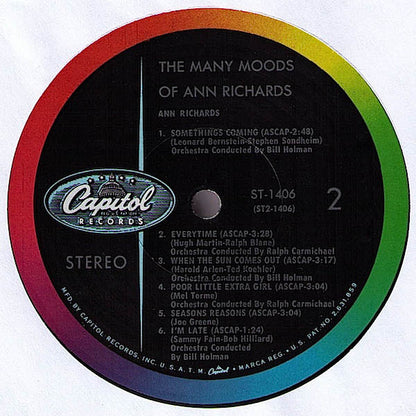 Ann Richards : The Many Moods Of Ann Richards (LP, Album)