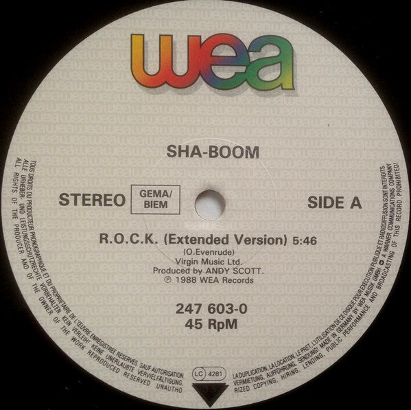 Sha-Boom : R.O.C.K. (12")